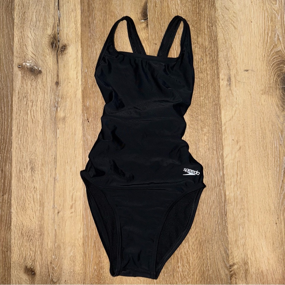 Speedo Women's Classic Black One Piece Swimsuit